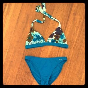 NWOT European jewel tone halter bikini, size M 👙
